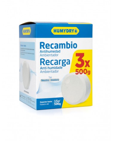 Humydry Recambios Tab 3x500g