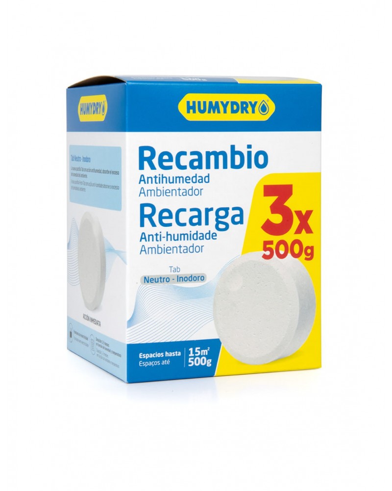 Humydry Recambios Tab 3x500g